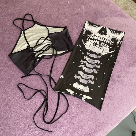 Skeleton Costume/Festival/Rave Set - Picture 3 of 6